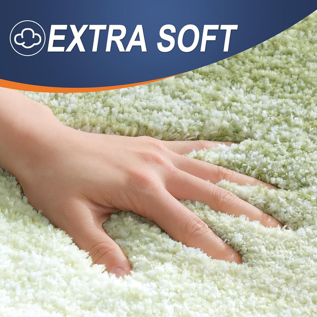 OLANLY Large Bathroom Rugs - Extra Soft Microfiber Mat 50x30 | Quick Dry, Washable, Rubber Backing, Mustard Yellow