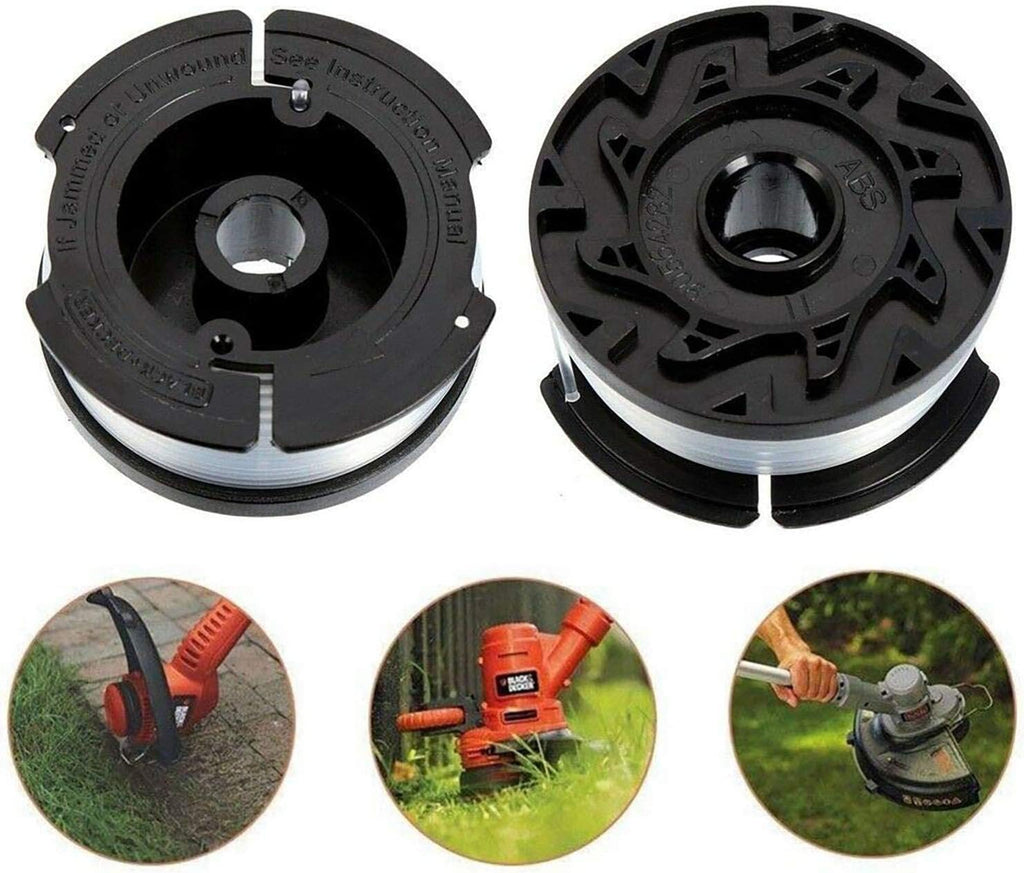 THTEN AF-100 String Trimmer Spool - 30ft 0.065" Refills for Black & Decker Models | 6 Pack