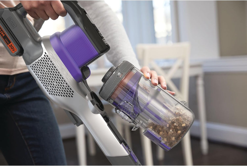 BLACK+DECKER Cordless Pet Hair Vacuum - Maximum Suction, 55 Minutes Runtime, Multi-Surface | Lightweight Design