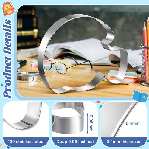 Teenyyou 2 Pcs 7.56 Inch Large Football Cookie Cutter Football Helmet Shaped Baking Cookie Cutters Stainless Steel Oversized for Sports Themed Party