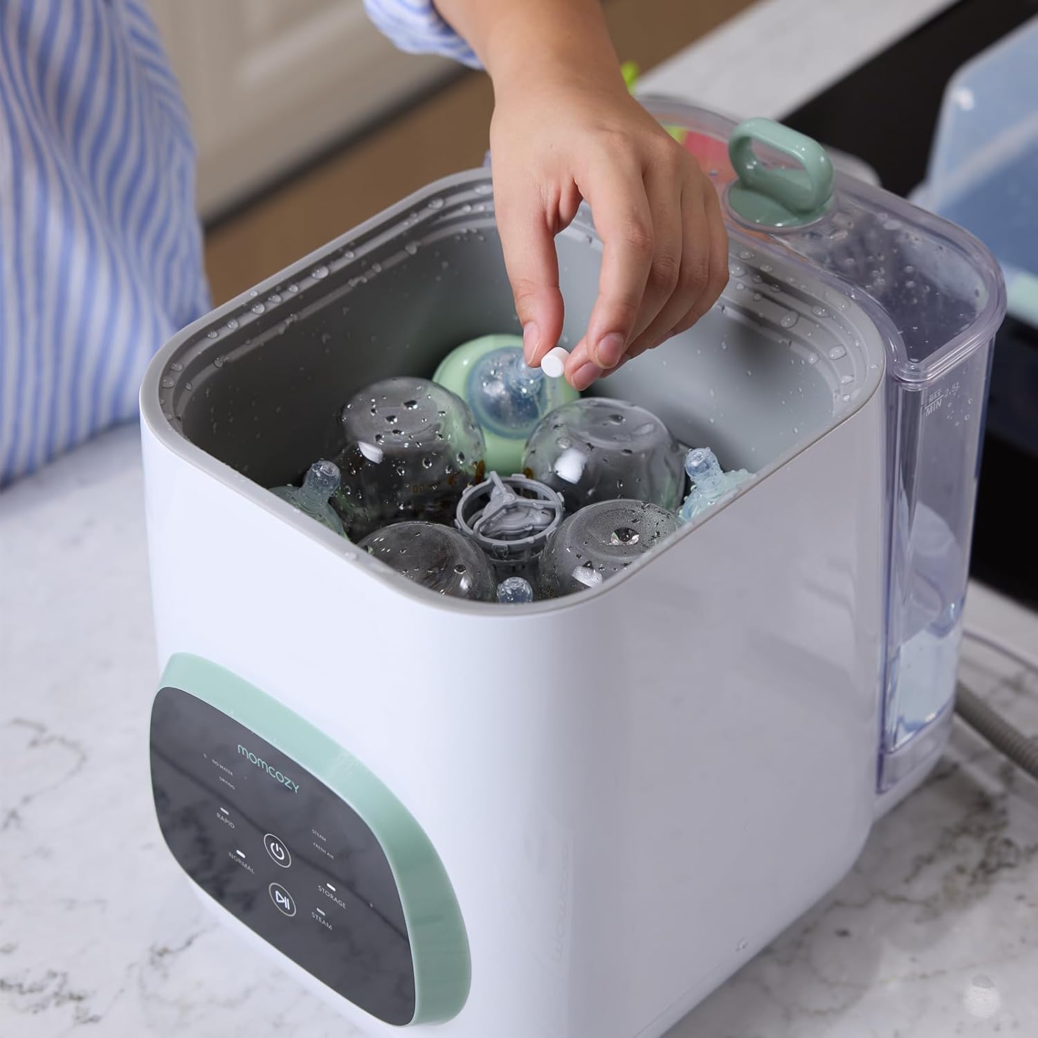 Momcozy Washing Block - 120 Detergent Tablets for KleanPal Pro Baby Bottle Washer