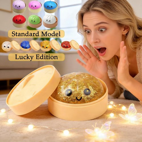 Glitter Dumpling Squishy Mystery Box by [Brand Name] - Surprise Mini Steamer Toy | No Duplicates, Perfect for Party Favors