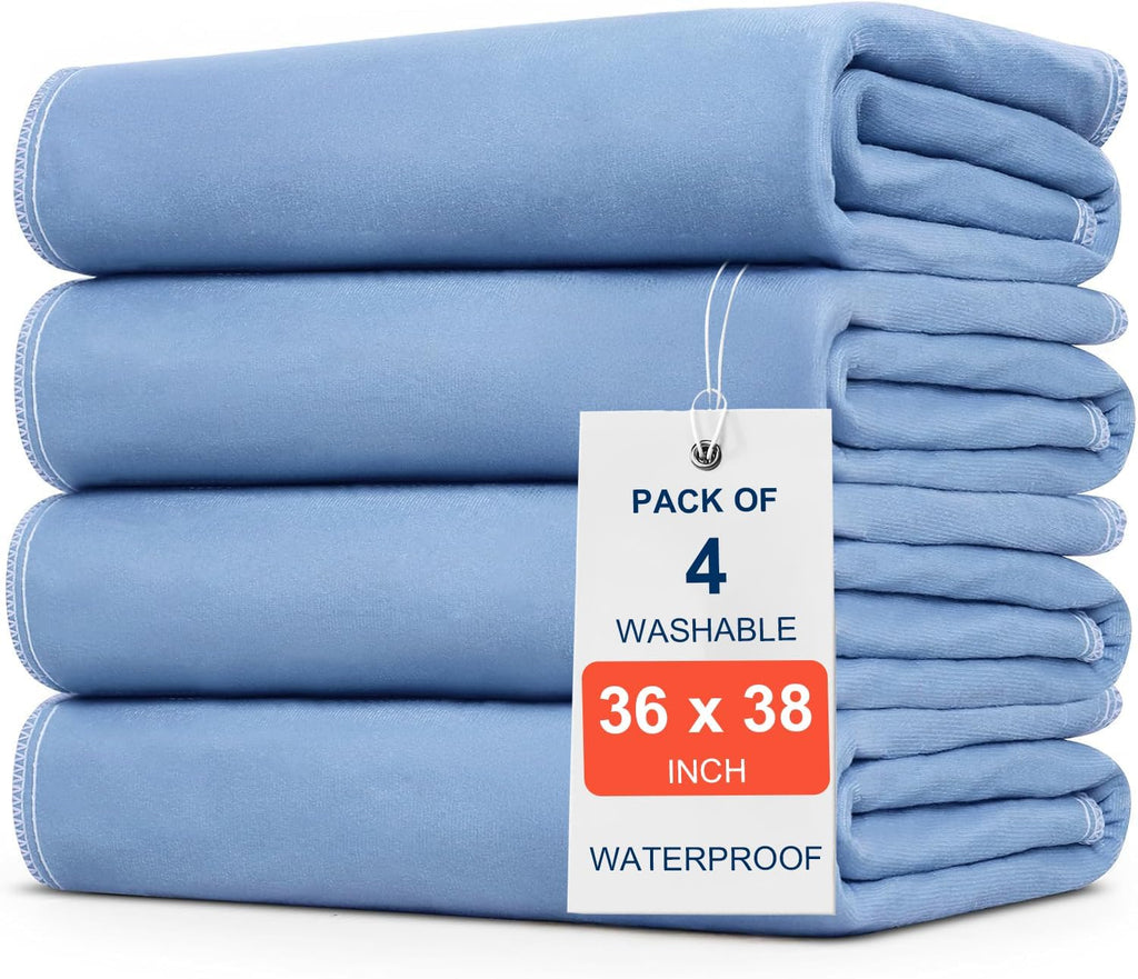 Regine Switzerland Incontinence Bed Pads - 36" x 38" Washable & Quick-Drying Underpads for Kids, Adults, and Pets