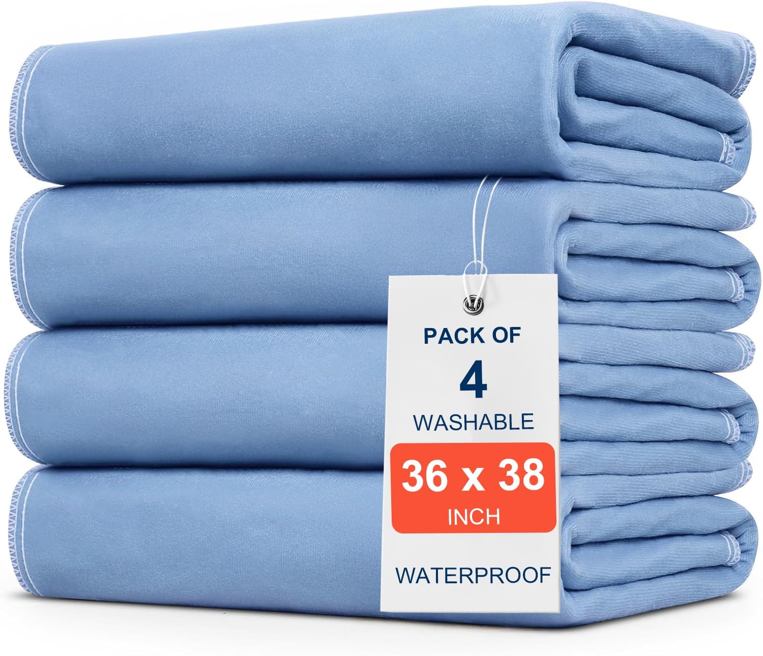 Regine Switzerland Incontinence Bed Pads - 36" x 38" Washable & Quick-Drying Underpads for Kids, Adults, and Pets