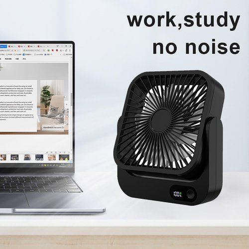 GIIKNEW 2-Pack Magnetic Cruise Ship Approved Fan, 5000mAh Battery Operated Portable Fan with 5 Speeds, Magnetically Sticks on Cabin Ceilings and Walls, Cruise Essentials 2026 - Black