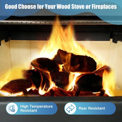 Protalwell Woodstove Firebricks, Fire Bricks, Size 9" X 4-1/2" X 1-1/4", High Temperature Resistant Fire Bricks Replacement for Wood Stoves, 24 Pieces