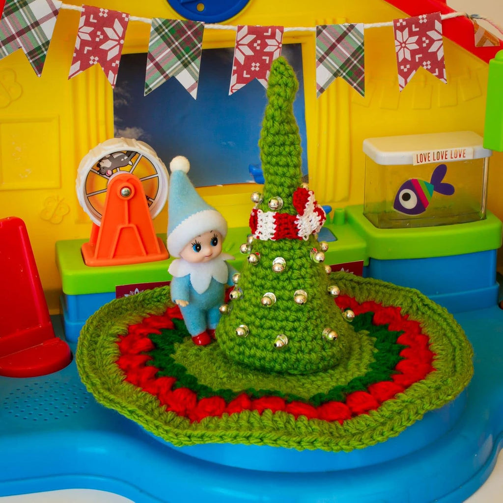 Skiennix Christmas Baby Elf Doll - Adorable Blue Jumpsuit for Holiday Cheer