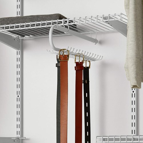 Rubbermaid Configurations Tie & Belt Organizer, White, Accessory Organization System and Storage, for Home/Closet/Bathroom