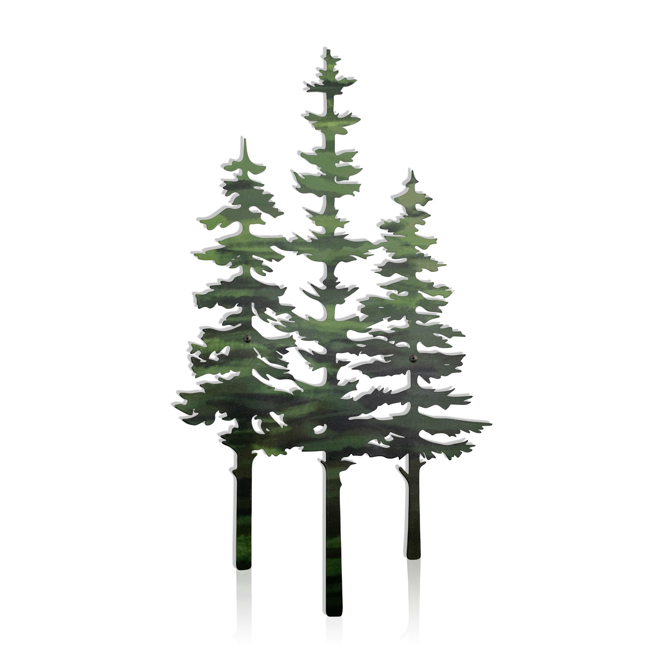 noxozoqm Metal Tree Wall Decor,Cabin & Rustic Wall Decor for Home Office Farmhouse, Indoors & Outdoors(Green)