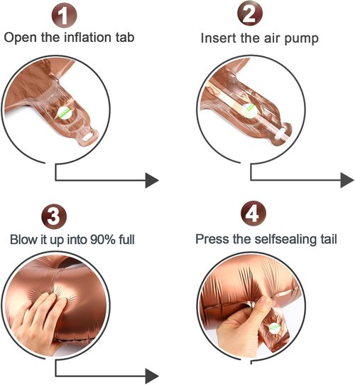 IWERP 40-Inch Dark Brown Number 1 Balloon - First Birthday Decorations for Boys & Girls