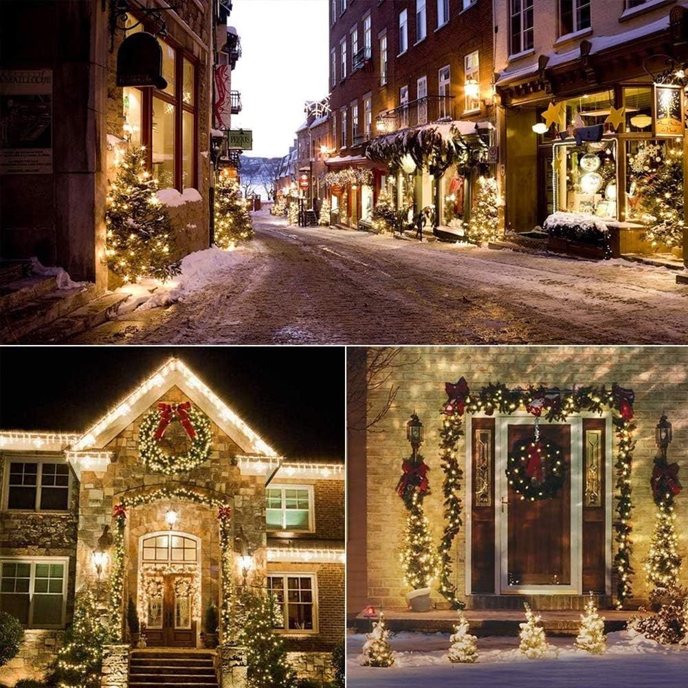Woohaha Christmas Lights - 2 Pack 13ft 50 Count Warm White Mini String Lights | Connectable Indoor/Outdoor Decor