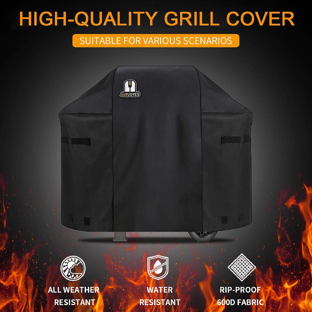 SUPJOYES Gas Grill Cover - Heavy Duty Waterproof Protection for Weber Spirit II 310 | 51 Inch