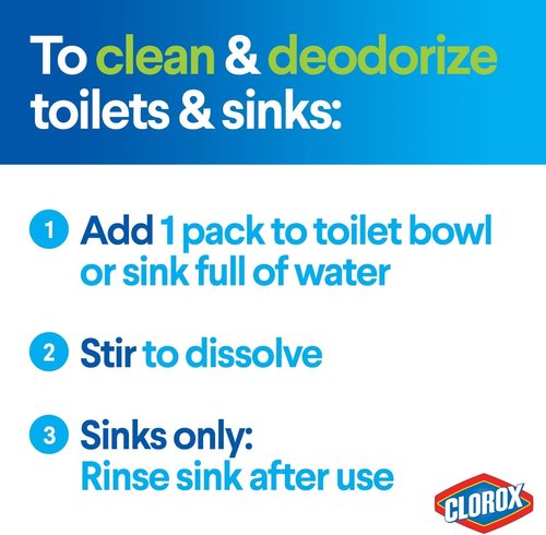Clorox Zero Splash Bleach Packs - Convenient Laundry Pods for Effortless Cleaning | 4 Pack