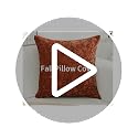 Fall Pumpkin Pillow Cover 18x18 Inch Chenille Decorative Cushion