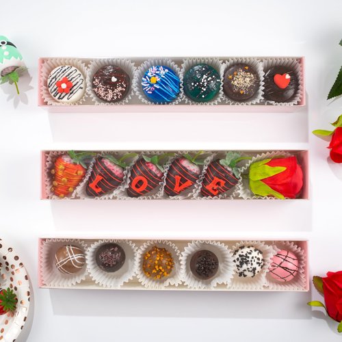 JCXGRVC 15Pack 12x2¼x2 Inches Strawberry Boxes Macaron boxes Chocolate Truffle Boxes Cookies boxes Bakery Boxes with Clear Window