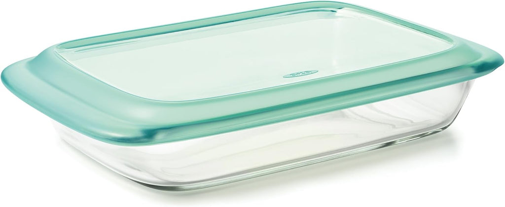 OXO Good Grips Glass Baking Dish Set - Freezer-to-Oven Safe, 3 Qt & 2 Qt, Clear, 9 x 13 & 8 x 8