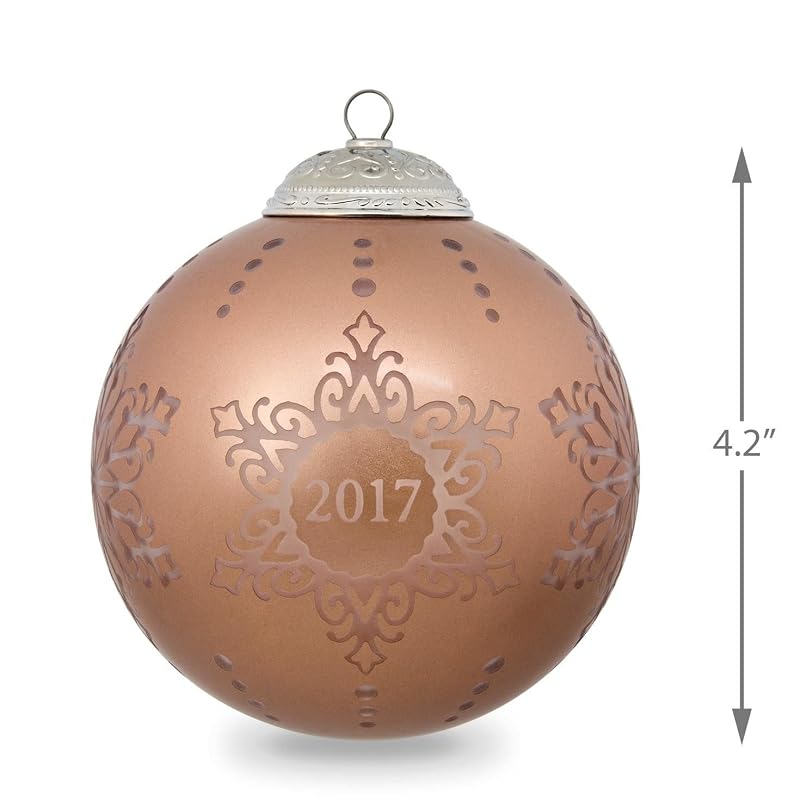 Hallmark Keepsake 2017 Christmas Ornament – Glass Dated Commemorative
