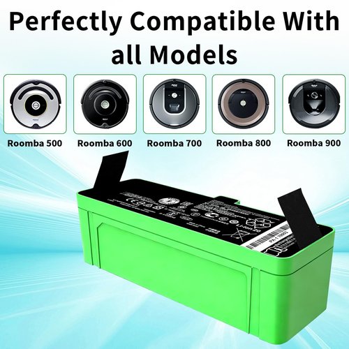 Lcenerga 3300mAh 1800Li Battery for iRobot Roomba Replacement for Roomba 1800Li Lithium Ion Battery Compatible with Roomba 980 960 895 890 860 695 680 690 675 640 614 500 Series 14.4v 47.52Wh