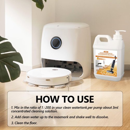 85 FL OZ Floor Cleaning Solution,Floor Cleaner for Mopping with Tineco,Deep Cleaning &Deodorizing for Roborock,Compatible with Saros Series,S8/S7 Series,Q Revo/Q Series,iFLOOR Series Wet Dry Vacuum