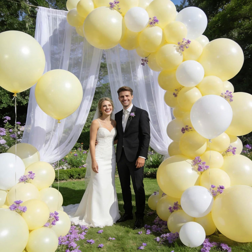 Pastel Yellow Balloons by [Brand Name] - 110 Pack 12-Inch Latex Balloons for Birthday, Baby Shower & Wedding