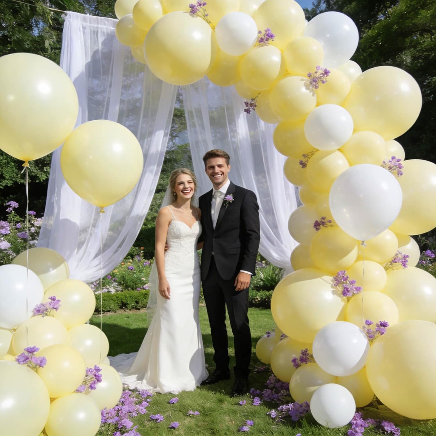 Pastel Yellow Balloons by [Brand Name] - 110 Pack 12-Inch Latex Balloons for Birthday, Baby Shower & Wedding