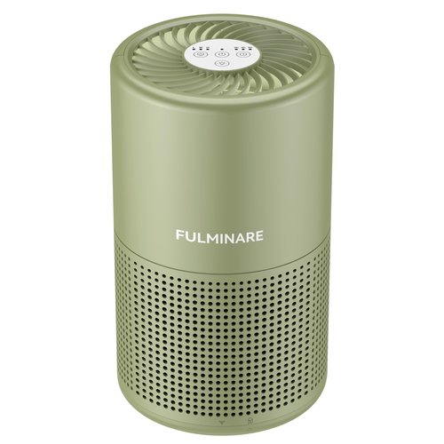 FULMINARE Air Purifiers for Home Bedroom H13 HEPA Air Purifier, 3 Speeds, Timer, 24dB, Small Mini Air Purifier with Night Light, Sage Green