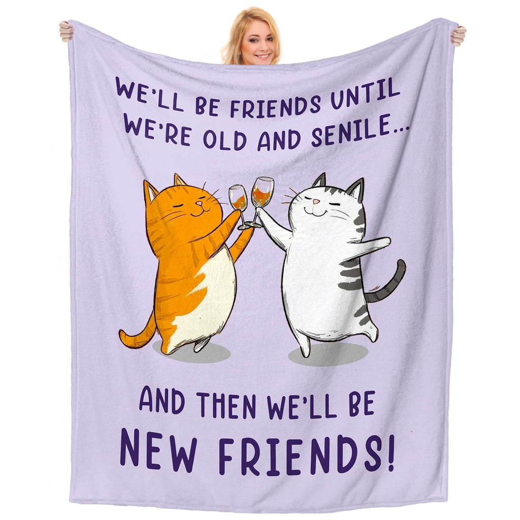 Best Friend Birthday Gifts for Women, Friendship Gifts for Women Friends, Graduation Christmas Birthday Gift for Best Friend Woman, Bestie, BFF, Soul Sister, Friendship Gift - Throw Blanket 60"x50"