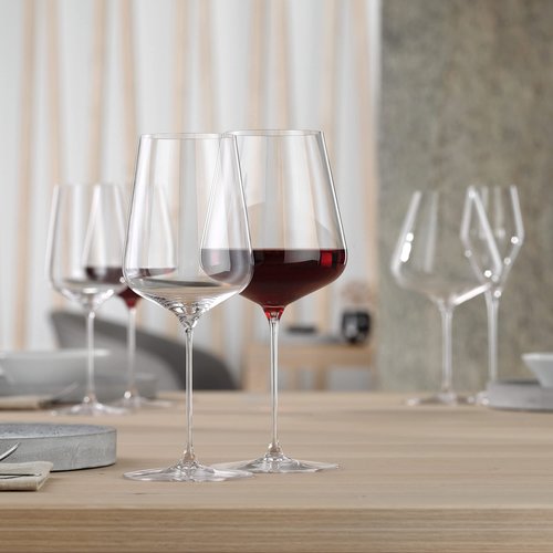Spiegelau Definition Bordeaux Wine Glasses, Crystal Clear Drinking Glasses for Red Wine, Elegant Stemmed Glassware, Home Bar, Dinner Party, Wedding Gifts, Hosting Essentials, 26 oz, Set of 4