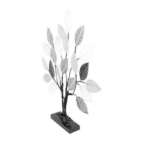 Deco 79 Metal Tree Decorative Sculpture Home Decor Statue, Accent Figurine 27" x 4" x 31", Black