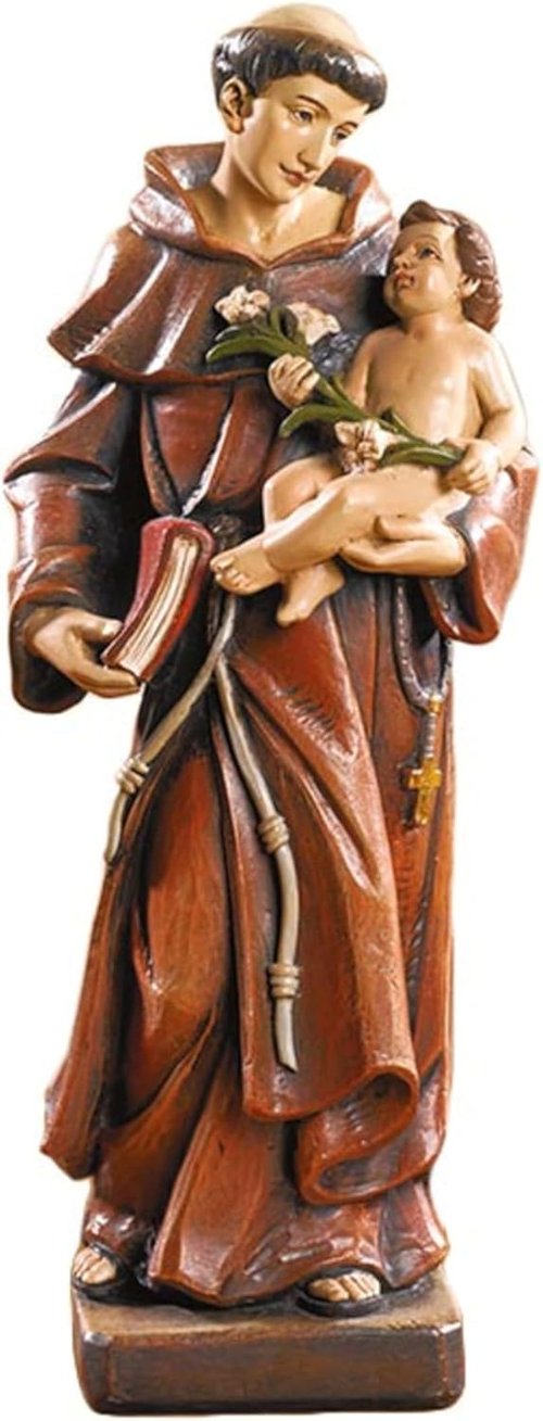 Avalon Gallery Catholic Saints Figurine - Saint Anthony Statue from Toscana Collection, 8" H