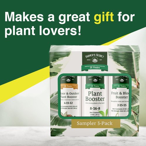 Farmer’s Secret - All-in-One Plant Booster Set | Includes 3 x 8 Ounce Bottles for Indoor & Outdoor Use