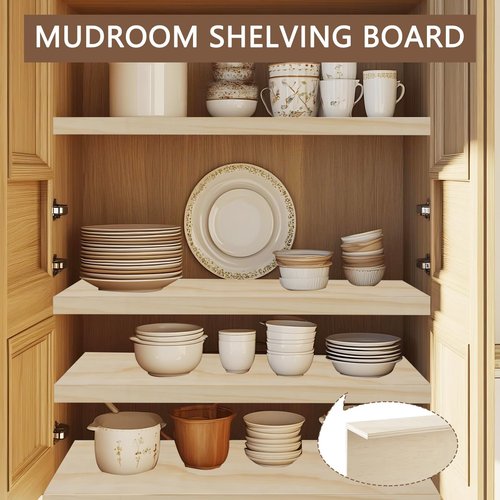 5 Pack Wooden Shelf Covers 24 x 16 Inch,Wire Rack Covers for Pantry Wood Shelf Liners-0.25 inch Thick,Weight Removable Wood Shelf Covering for Closet Kitchen Pantry Bathroom Office