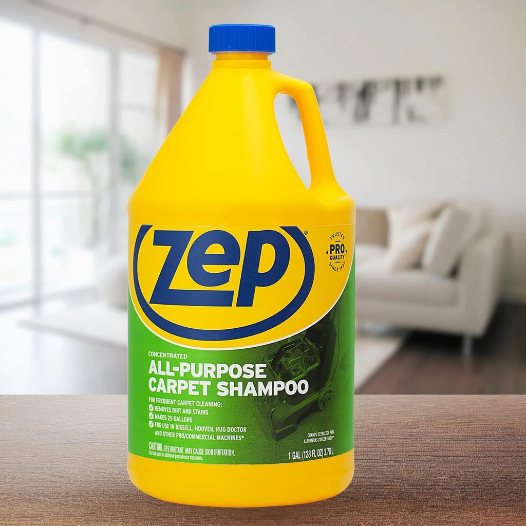 Zep All-Purpose Carpet Shampoo - Professional Formula for Deep Cleaning | 1 Gallon