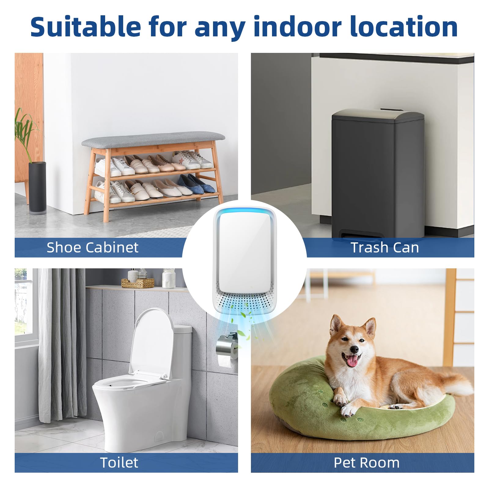 2026 New Plug in Air Purifiers Air Ionizers for Dust Mites, Odor Eliminator for Home with Negative Ion Generator, Quiet Portable Air Freshener Plug In for Bedroom,Office,Kitchen,Smoke,Dust (6)