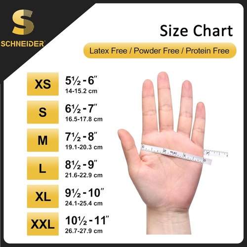 Black Vinyl Exam Gloves - 4 Mil Thickness | Nitrile Exam Gloves - 5 Mil, 100-Count Box (Medium)