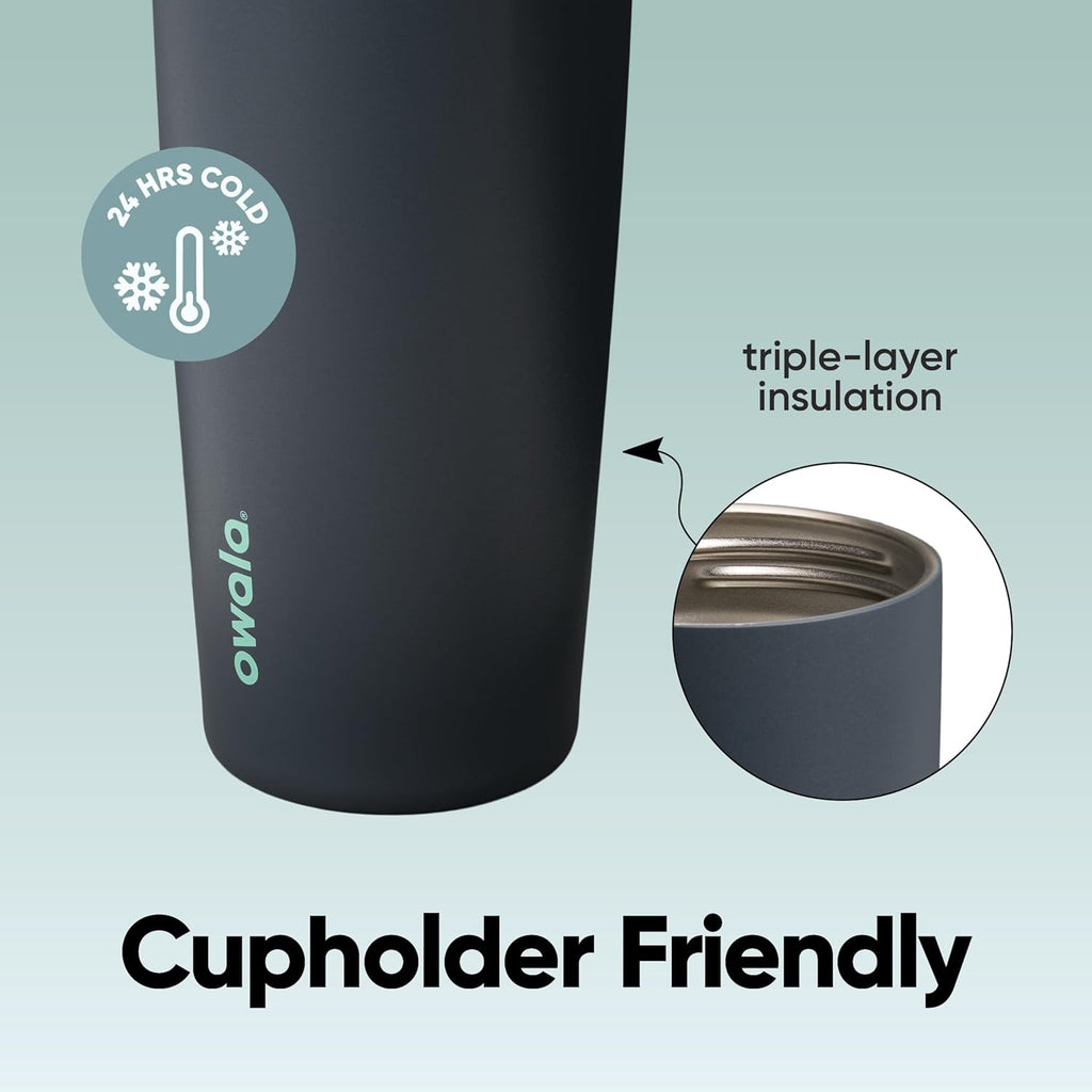 Owala FreeSip Sway Insulated Stainless Steel Water Bottle - 30oz, Two-Way Spout & Built-In Straw, BPA Free