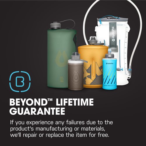 HydraPak PocketFlask 500ml - Compressible, Low Profile Soft Flask Water Bottle, Ideal Fit for Run Belts and Form Fitting Pockets with Locking Cap (500ml/17oz)