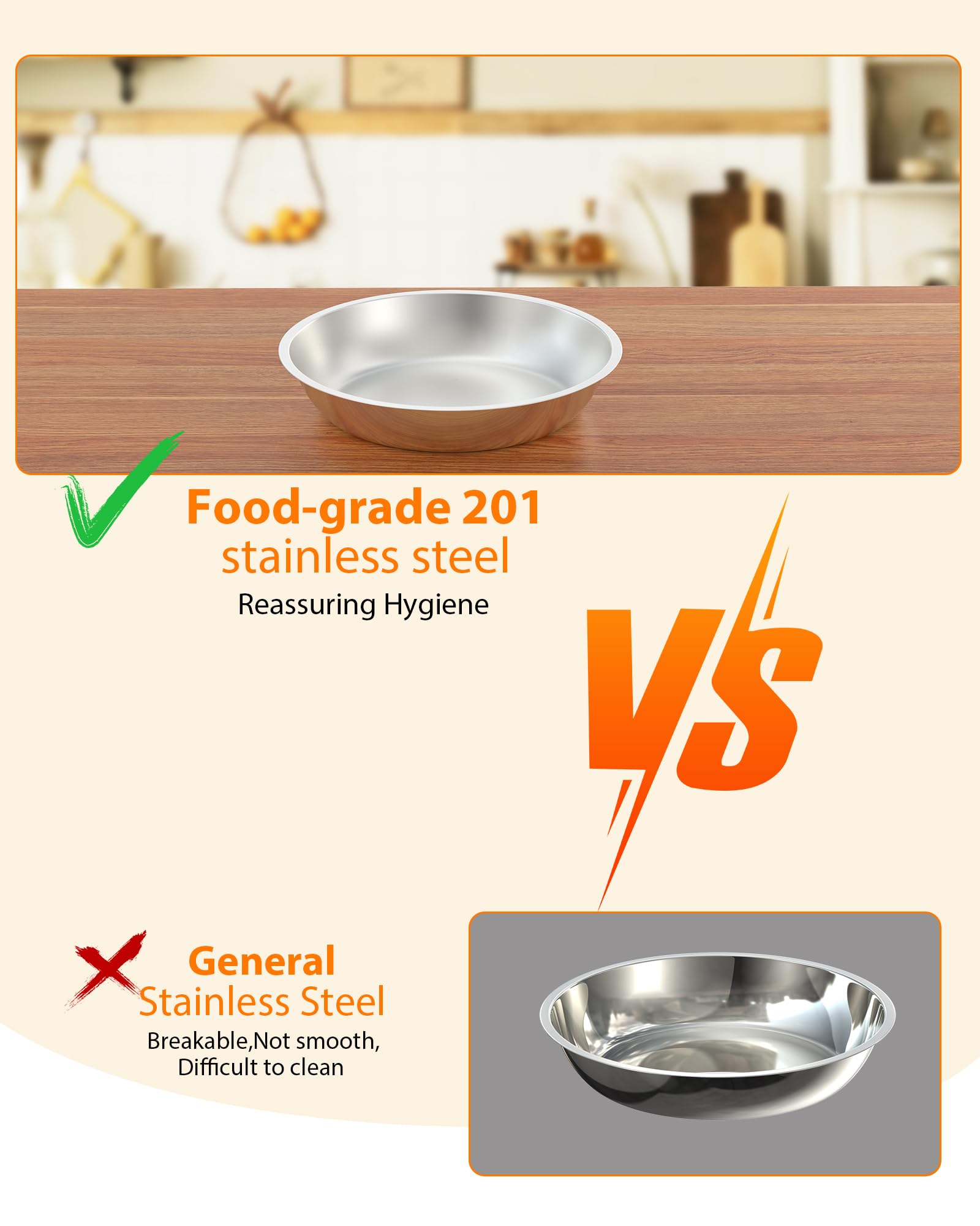 Chafing Dish for Buffet 2 Pack, 5 QT Round Chafing Dishes Buffet Set w/Lid Holder, Stainless Steel Chafers and Food Warmers with Spoon and Tweezers for Parties, Weddings, Events, Banquet, Rose Gold
