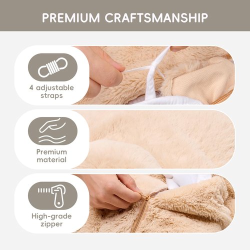 L'AGRATY Weighted Lap Pad for Kids 5 lbs, Sensory Needs Weighted Stuffed Animals Lap Blanket Soft Plush Hugging Sensory for Kids Teen Adults Removable Washable Cover