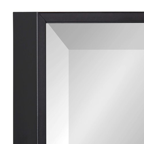 Kate and Laurel Rhodes Modern Decorative Rectangle Wall Mirror, 18.75" x 24.75", Black, Contemporary Wall Decor