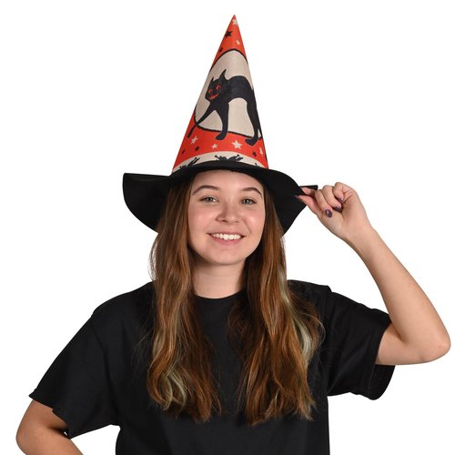 Beistle Vintage Halloween Felt Hats, Set of 2- Spooky Costume and Trick-or-Treat Party Accessories