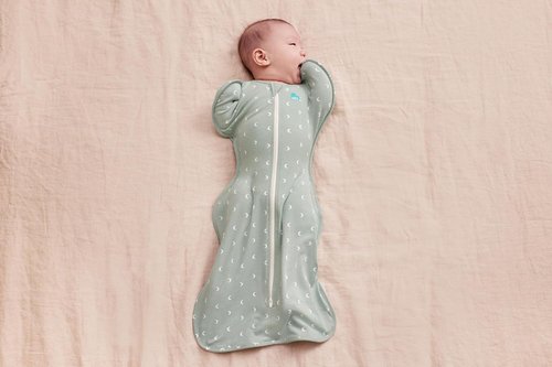 Love To Dream Swaddle UP - Baby Sleep Sack 1.0 TOG | Self-Soothing Swaddle for Newborns 5-8.5 lbs - Moon Olive