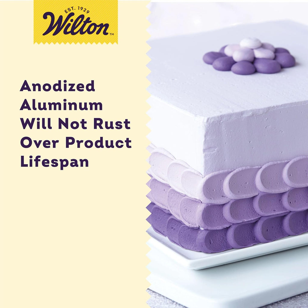 Wilton Square Cake Pan - 8 x 8 Inch Aluminum Bakeware for Even Heating | PFAS-Free Design