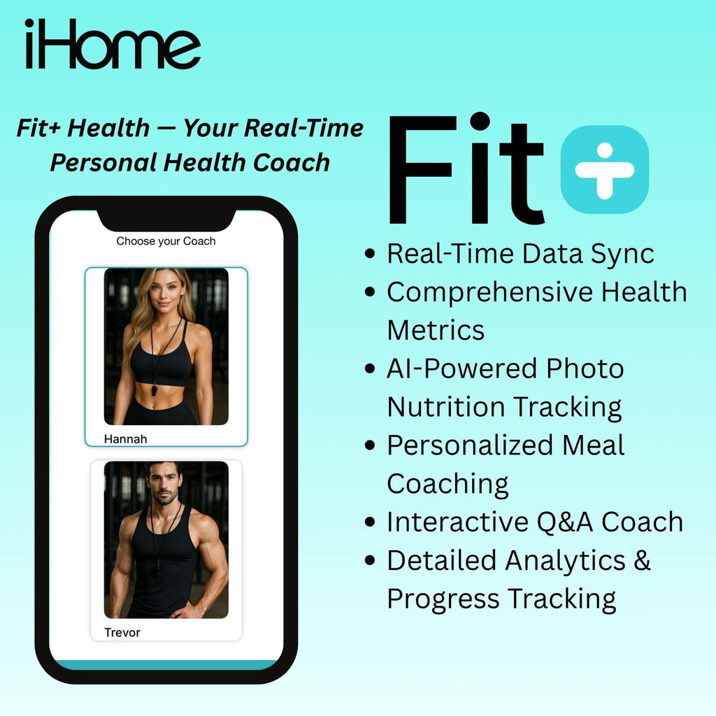 iHome Digital Bluetooth Smart Scale for Body Weight, Weight Scale, Including BMI, Body Fat, Muscle Mass, Batteries Included (Black Smart Bluetooth)
