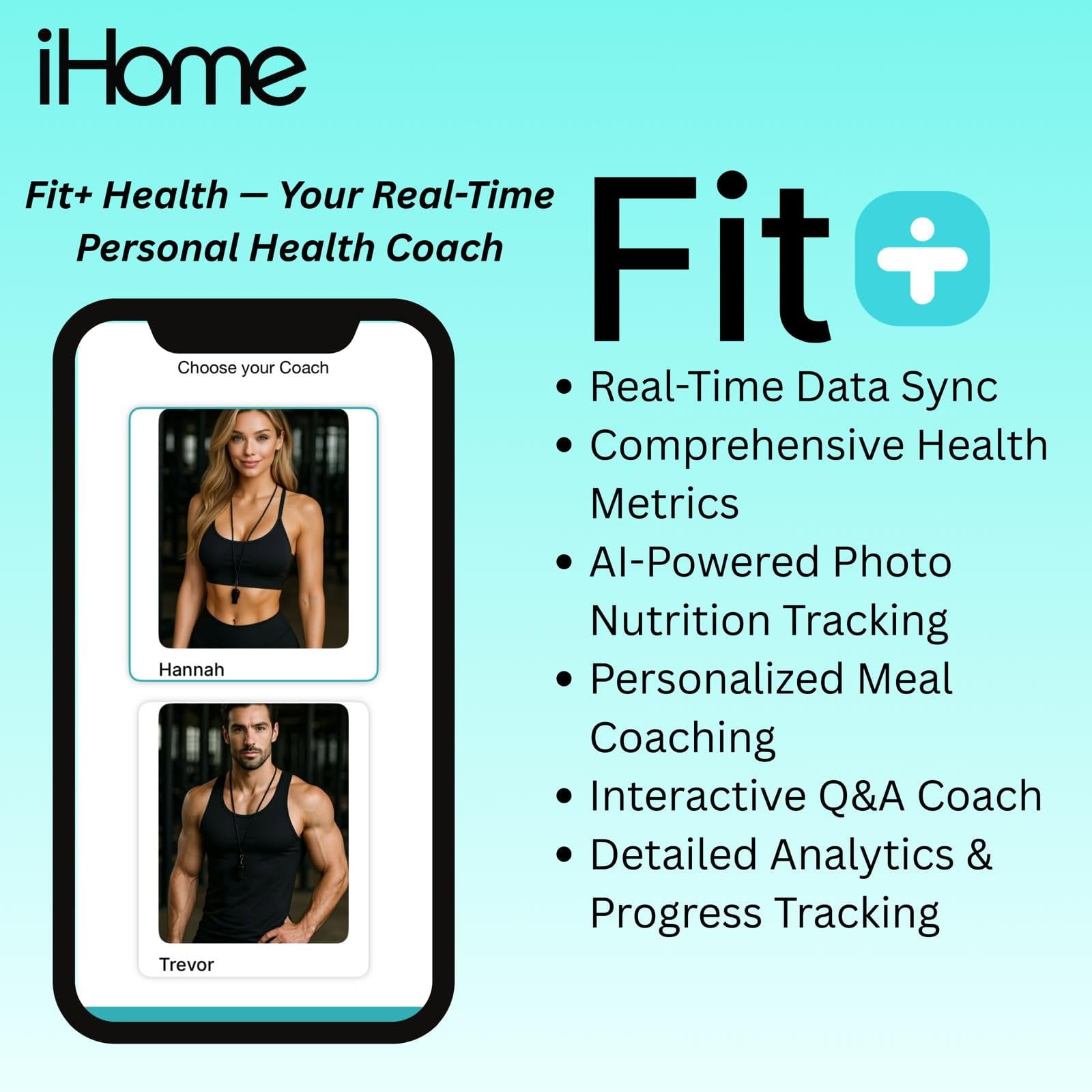iHome Digital Bluetooth Smart Scale for Body Weight, Weight Scale, Including BMI, Body Fat, Muscle Mass, Batteries Included (Black Smart Bluetooth)