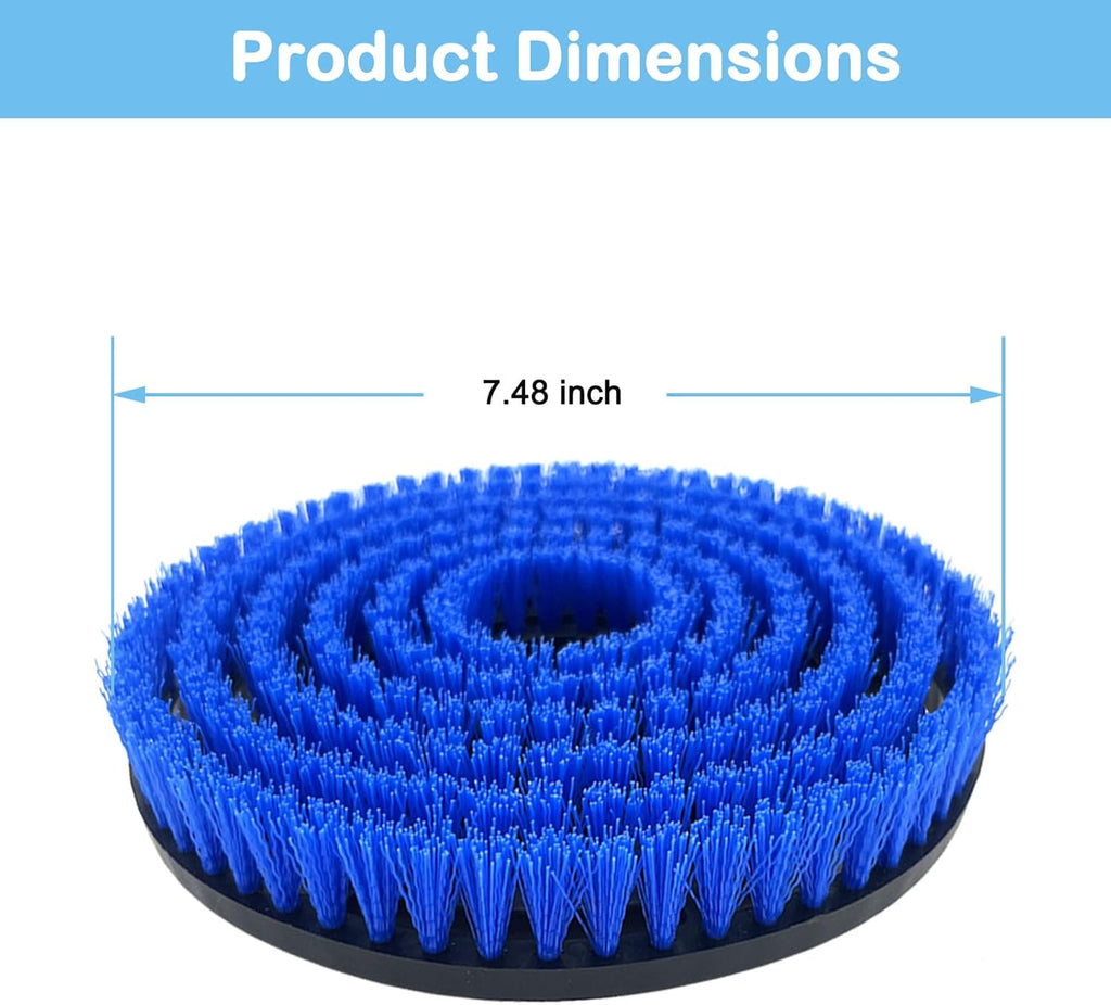 Shark S8201 Replacement Steam Mop Brush Heads - 2 Pack Upgraded Washable Scrubbing Brushes | Blue