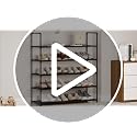 Vockot 3-Tier Stackable Shoe Rack, 28.5" Wide Metal Storage Organizer