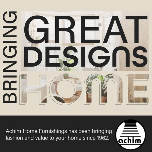 Achim Home Decor Camino Lincroft Decorative Window Curtain Rods - Telescopic, 48-86 Inches, Lightweight & Easy to Install