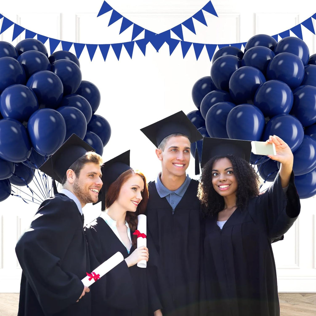 Navy Blue Balloons - 12 Inch Latex Balloons | 50 Pack for Graduation, Wedding & Birthday Decor