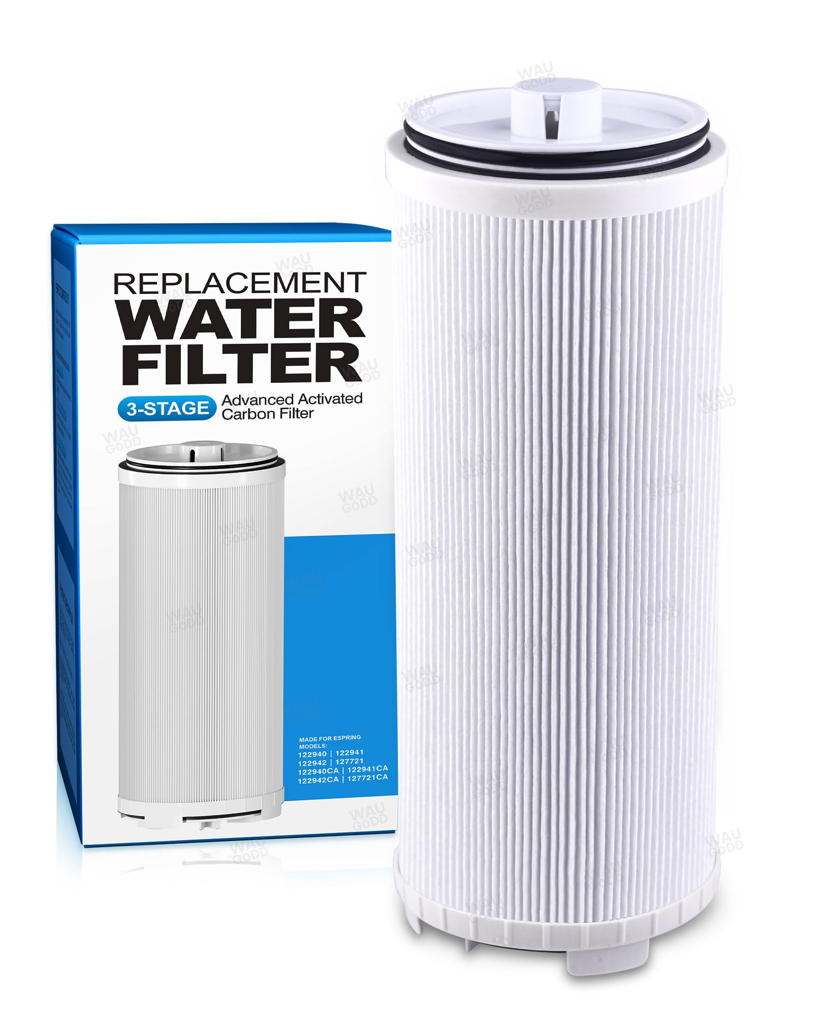 122943 Water Filter Replacement Cartridge, 3-in-1 e3 Carbon Filter+ Pre-Filter Compatible with Amway espring Water Filter System, Improve Taste & Retain Minerals